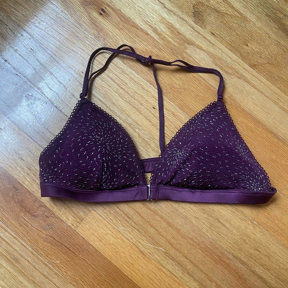 Victoria’s Secret purple sparkle bralette size m